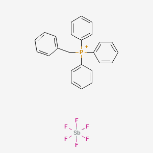 molecular formula C25H22F6PS B3031901 benzyltriphenylphosphonium Hexafluoro antimonate CAS No. 84549-97-3
