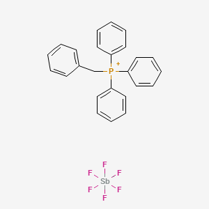 molecular formula C25H22F6PS B3031901 Benzyl(triphenyl)phosphanium;hexafluoroantimony(1-) CAS No. 84549-97-3