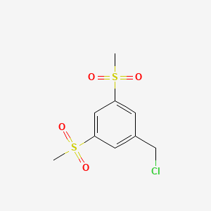 molecular formula C9H11ClO4S2 B3031904 1-(Chloromethyl)-3,5-bis(methylsulfonyl)benzene CAS No. 849924-87-4