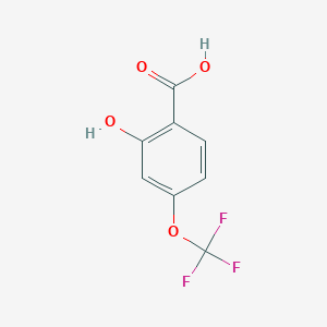 molecular formula C8H5F3O4 B3031905 2-Hydroxy-4-trifluoromethoxy-benzoic acid CAS No. 851341-52-1