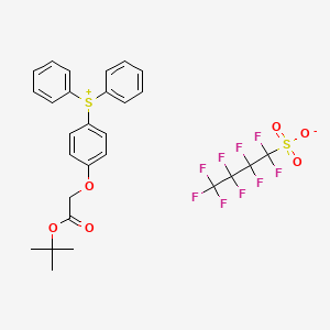 tert-Butyl 2-[4-(diphenylsulphonium)phenoxy]acetate, nonaflate salt