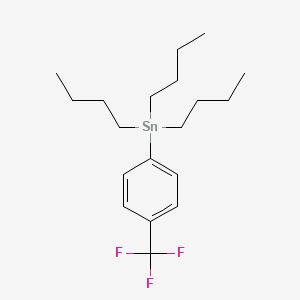 molecular formula C19H31F3Sn B3031918 Stannane, tributyl[4-(trifluoromethyl)phenyl]- CAS No. 86487-19-6