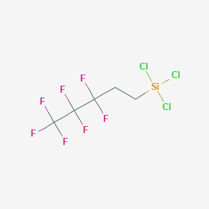 molecular formula C5H4Cl3F7Si B3031922 Trichloro(3,3,4,4,5,5,5-heptafluoropentyl)silane CAS No. 866-24-0