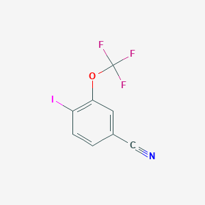 molecular formula C8H3F3INO B3031943 4-Iodo-3-(trifluoromethoxy)benzonitrile CAS No. 886762-66-9