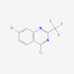 molecular formula C9H3BrClF3N2 B3031953 7-Bromo-4-chloro-2-(trifluoromethyl)quinazoline CAS No. 887592-32-7