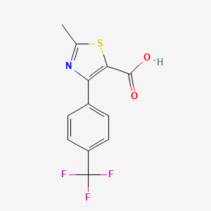 2-Methyl-4-[4-(trifluoromethyl)phenyl]-1,3-thiazole-5-carboxylic acid