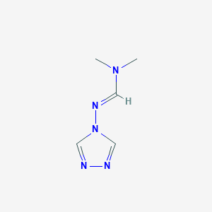 molecular formula C5H9N5 B3031981 N,N-dimethyl-N'-(1,2,4-triazol-4-yl)methanimidamide CAS No. 90801-36-8