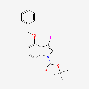 4-Benzyloxy-3-iodoindole-1-carboxylic acid tert-butyl ester