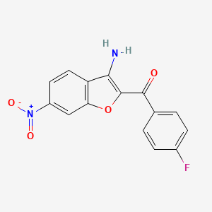(3-Amino-6-nitro-1-benzofuran-2-yl)(4-fluorophenyl)methanone