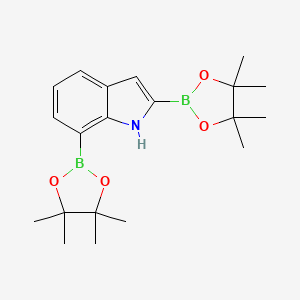 2,7-Bis(4,4,5,5-tetramethyl-1,3,2-dioxaborolan-2-YL)-1H-indole