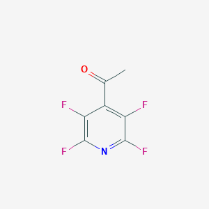 molecular formula C7H3F4NO B3032021 Ethanone, 1-(2,3,5,6-tetrafluoro-4-pyridinyl)- CAS No. 94220-36-7