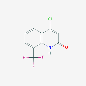 molecular formula C10H5ClF3NO B3032035 4-Chloro-2-hydroxy-8-trifluoromethylquinoline CAS No. 955288-52-5