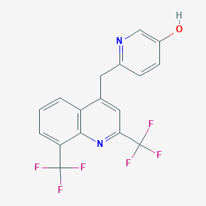 6-(2,8-Bis-trifluoromethyl-quinolin-4-ylmethyl)-pyridin-3-ol