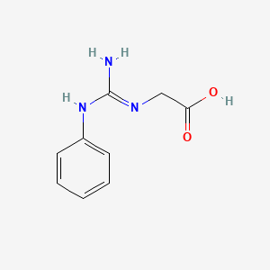(E)-N-[Amino(anilino)methylidene]glycine