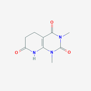 molecular formula C9H11N3O3 B3032046 1,3-dimethyl-6,8-dihydro-5H-pyrido[2,3-d]pyrimidine-2,4,7-trione CAS No. 10001-46-4