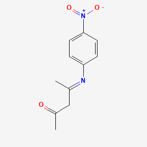 2-Pentanone, 4-[(4-nitrophenyl)imino]-