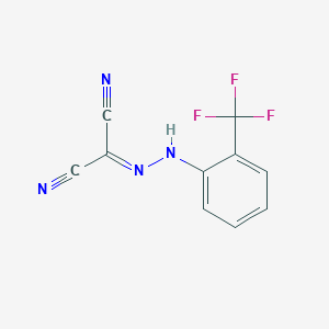 molecular formula C10H5F3N4 B3032059 Propanedinitrile, [[2-(trifluoromethyl)phenyl]hydrazono]- CAS No. 101398-31-6