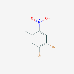 molecular formula C7H5Br2NO2 B3032060 1,2-Dibromo-4-methyl-5-nitrobenzene CAS No. 101580-70-5