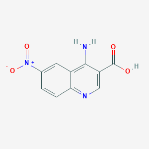 molecular formula C10H7N3O4 B3032064 4-Amino-6-nitroquinoline-3-carboxylic acid CAS No. 1018127-54-2