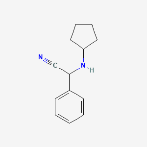 molecular formula C13H16N2 B3032066 2-(cyclopentylamino)-2-phenylacetonitrile CAS No. 1018501-11-5