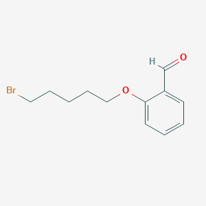 B3032071 Benzaldehyde, 2-[(5-bromopentyl)oxy]- CAS No. 102684-67-3