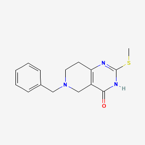 molecular formula C15H17N3OS B3032076 6-benzyl-2-(methylthio)-5,6,7,8-tetrahydropyrido[4,3-d]pyrimidin-4(3H)-one CAS No. 1033-34-7