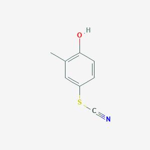 molecular formula C8H7NOS B030321 4-Hydroxy-3-methylphenyl thiocyanate CAS No. 3774-53-6