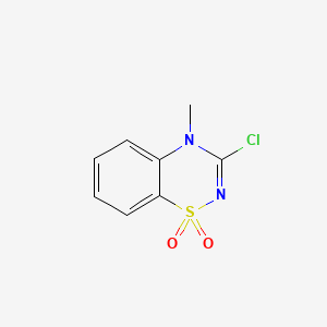 molecular formula C8H7ClN2O2S B3032102 4H-1,2,4-Benzothiadiazine, 3-chloro-4-methyl-, 1,1-dioxide CAS No. 107089-76-9