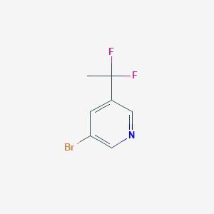 molecular formula C7H6BrF2N B3032117 3-Bromo-5-(1,1-difluoroethyl)pyridine CAS No. 1108724-32-8