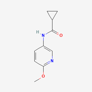 molecular formula C10H12N2O2 B3032129 N-(6-methoxypyridin-3-yl)cyclopropanecarboxamide CAS No. 112860-04-5