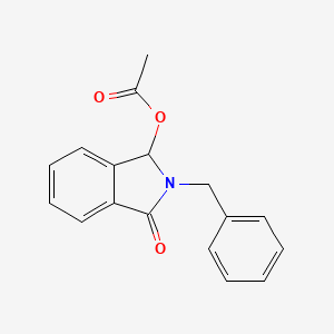 molecular formula C17H15NO3 B3032139 2-benzyl-3-oxo-2,3-dihydro-1H-isoindol-1-yl acetate CAS No. 115397-98-3