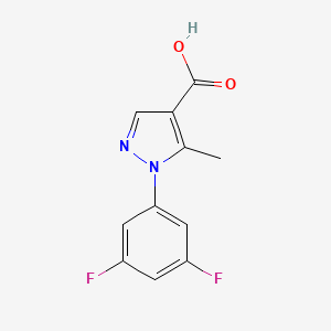 molecular formula C11H8F2N2O2 B3032166 1-(3,5-difluorophenyl)-5-methyl-1H-pyrazole-4-carboxylic acid CAS No. 1189749-72-1