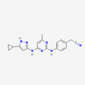 molecular formula C19H19N7 B3032188 ASC-69 CAS No. 1216665-50-7