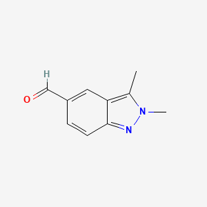 B3032198 2,3-Dimethyl-2H-indazole-5-carbaldehyde CAS No. 1234615-83-8