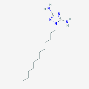 molecular formula C14H29N5 B3032211 1H-1,2,4-Triazole-3,5-diamine, 1-dodecyl- CAS No. 124638-99-9