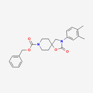 molecular formula C23H26N2O4 B3032271 Benzyl 3-(3,4-dimethylphenyl)-2-oxo-1-oxa-3,8-diazaspiro[4.5]decane-8-carboxylate CAS No. 1354448-63-7