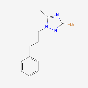 molecular formula C12H14BrN3 B3032282 3-bromo-5-methyl-1-(3-phenylpropyl)-1H-1,2,4-triazole CAS No. 1374407-96-1