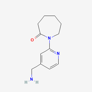 1-[4-(Aminomethyl)pyridin-2-yl]azepan-2-one