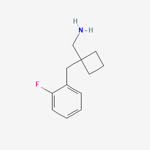 1-[(2-Fluorophenyl)methyl]cyclobutyl-methanamine