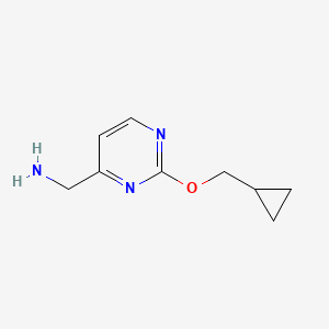 [2-(Cyclopropylmethoxy)pyrimidin-4-yl]methanamine