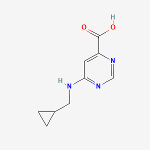 6-[(Cyclopropylmethyl)amino]pyrimidine-4-carboxylic acid