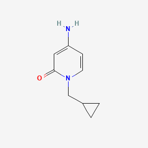molecular formula C9H12N2O B3032346 4-Amino-1-(cyclopropylmethyl)pyridin-2(1H)-one CAS No. 1439903-14-6