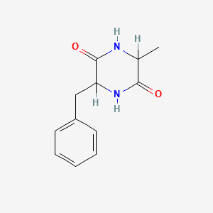molecular formula C12H14N2O2 B3032350 Cyclo(Ala-Phe) CAS No. 14474-78-3