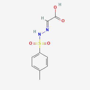 molecular formula C9H10N2O4S B3032357 Glyoxylic acid, (p-tolylsulfonyl)hydrazone CAS No. 14661-68-8