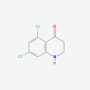 molecular formula C9H7Cl2NO B3032369 5,7-dichloro-2,3-dihydroquinolin-4(1H)-one CAS No. 150571-05-4