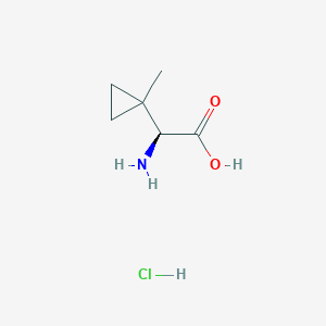 (2S)-2-amino-2-(1-methylcyclopropyl)acetic acid hydrochloride