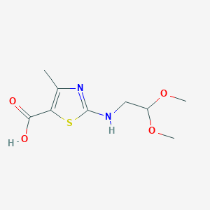 2-[(2,2-Dimethoxyethyl)amino]-4-methyl-1,3-thiazole-5-carboxylic acid