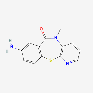 molecular formula C13H11N3OS B3032402 8-amino-5-methylbenzo[f]pyrido[2,3-b][1,4]thiazepin-6(5H)-one CAS No. 1630763-68-6