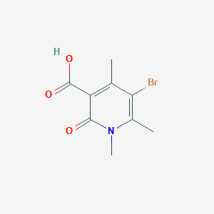 molecular formula C9H10BrNO3 B3032414 5-Bromo-1,4,6-trimethyl-2-oxo-1,2-dihydropyridine-3-carboxylic acid CAS No. 1674390-13-6