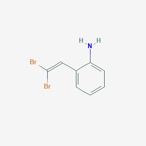 molecular formula C8H7Br2N B3032415 2-(2,2-Dibromoethenyl)aniline CAS No. 167558-54-5